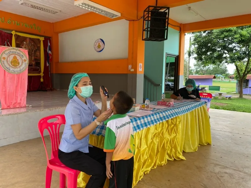 การตรวจสุขภาพครั้งนี้จัดขึ้นเพื่อส่งเสริมสุขภาพและอนามัยของนักเรียน